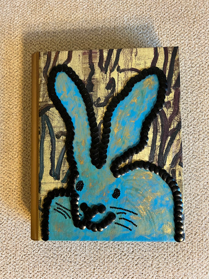 Little Blue Bunny Studded Coffee Table Book