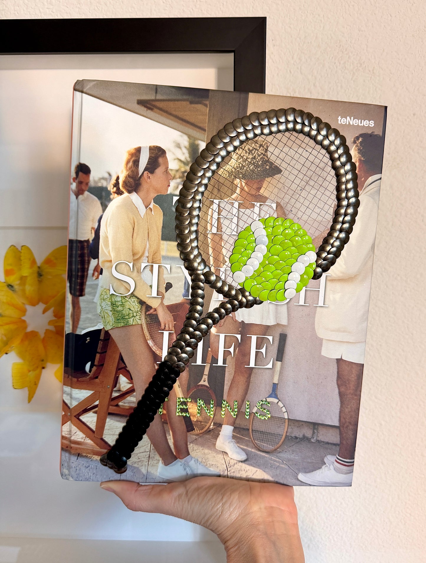 Tennis Racket Studded Coffee Table Book