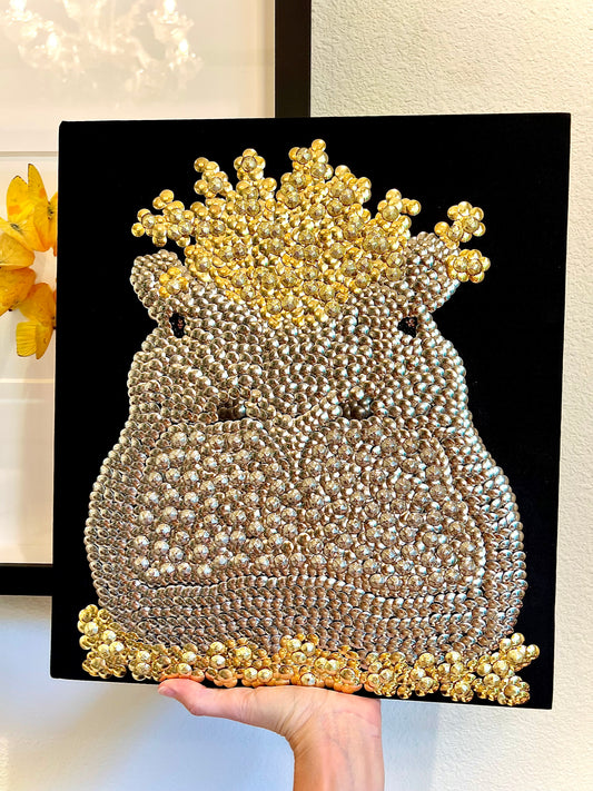 Hippo Studded Coffee Table Book