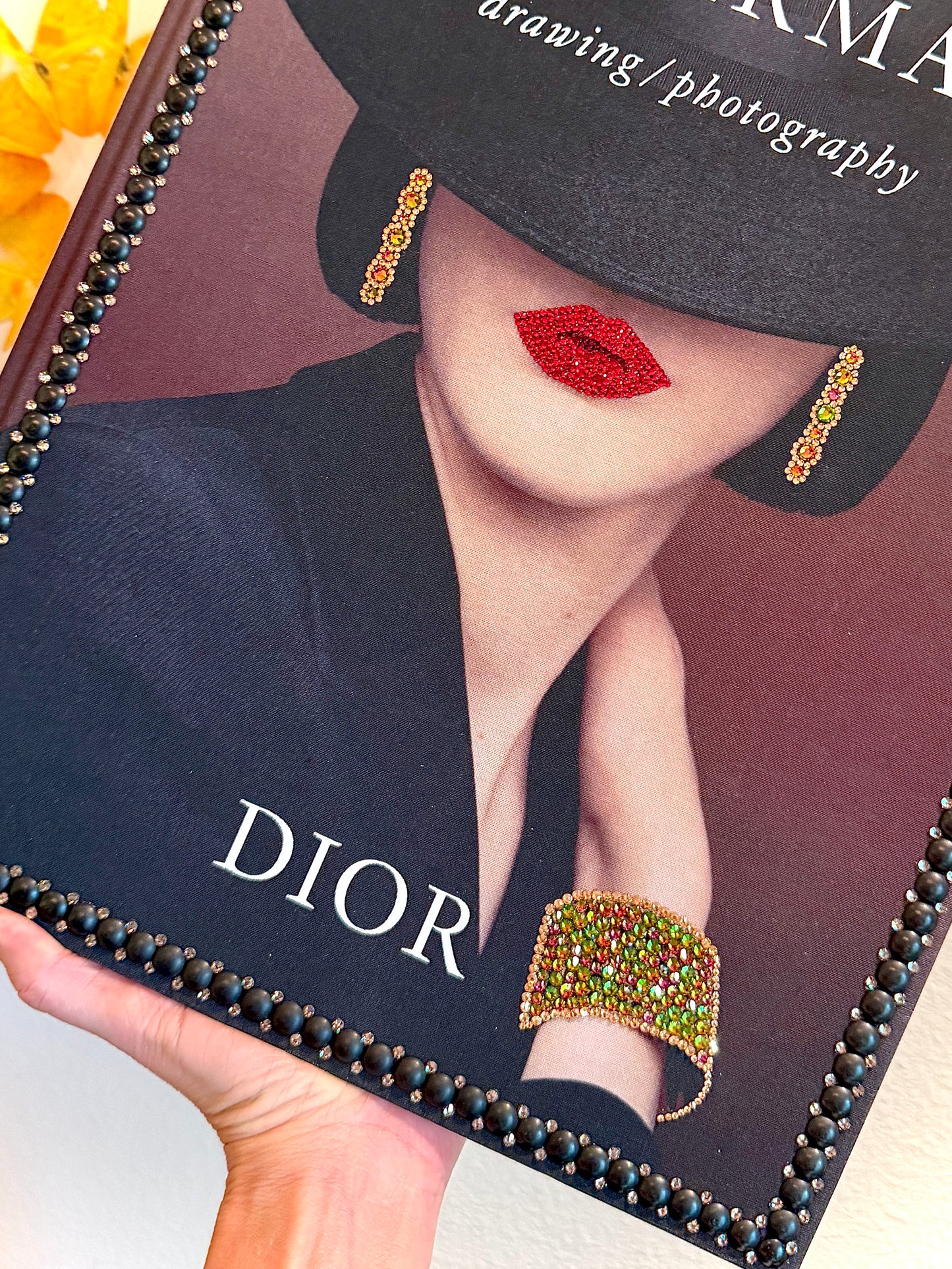 D’OR Woman Crystal Embellished Studded Table Book