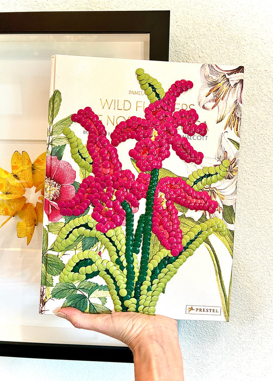 Pink Orchid Studded Coffee Table Book