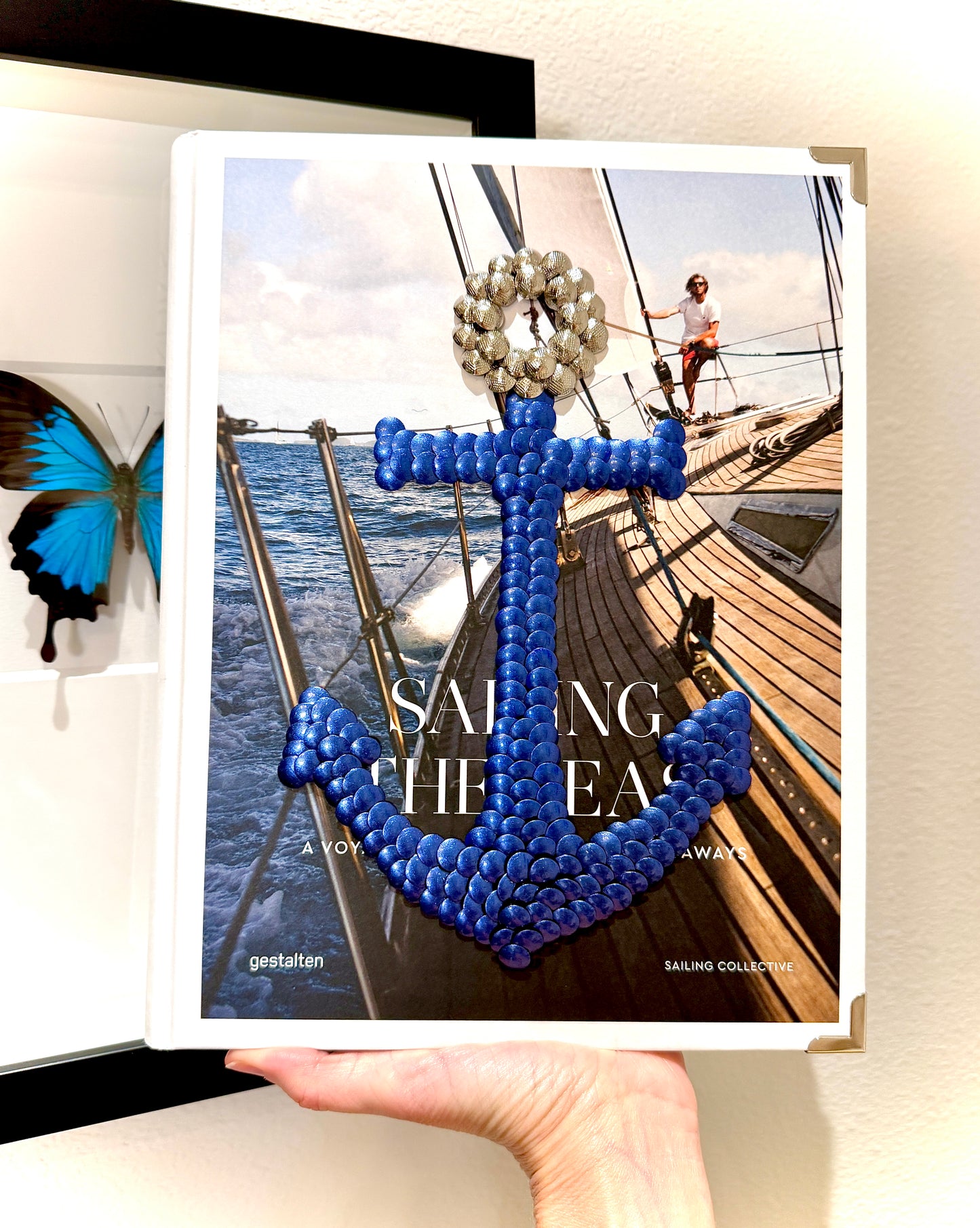Blue Anchor Studded Tabletop Book