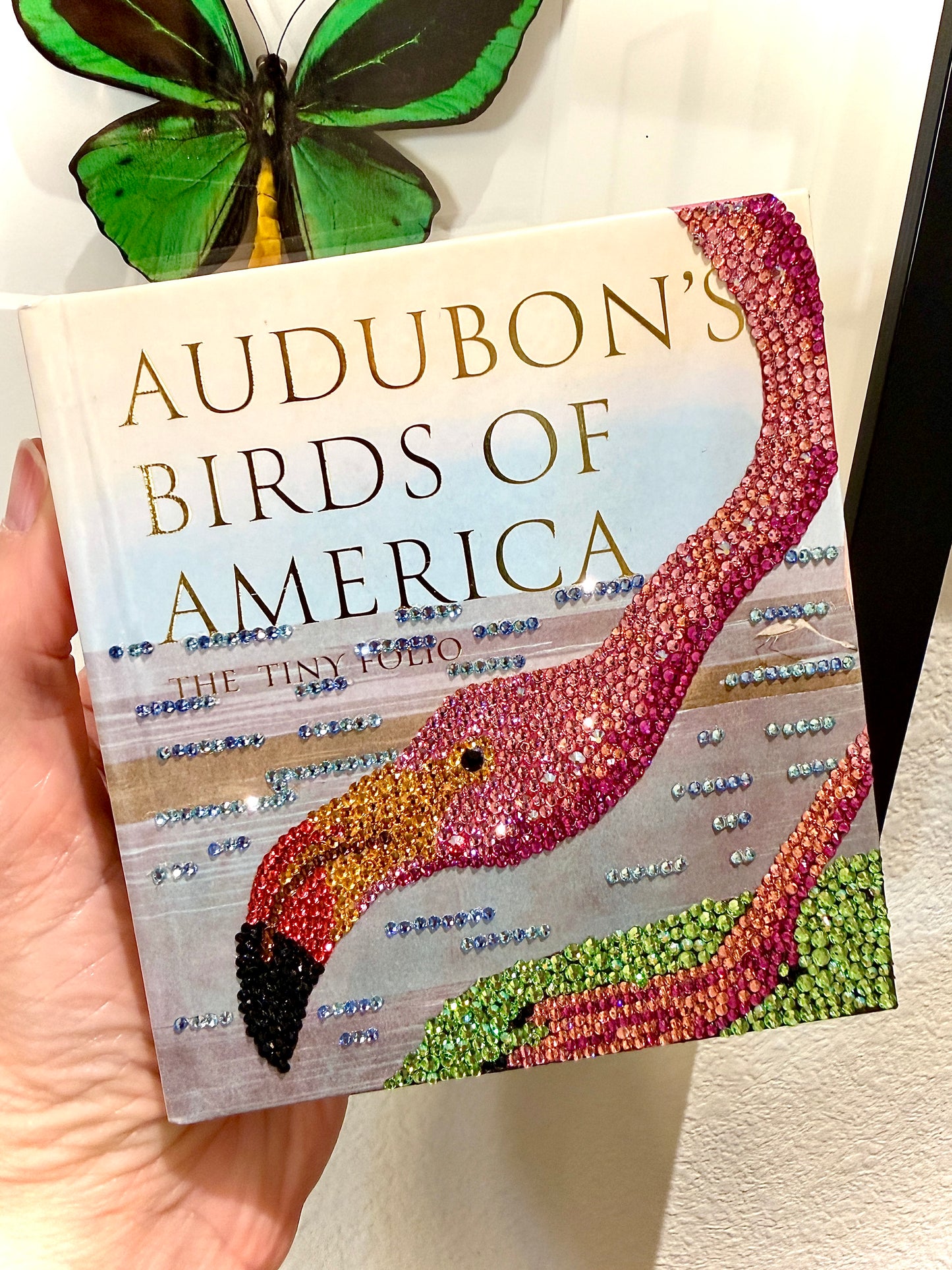 Flamingo Crystal Embellished Pocket Book