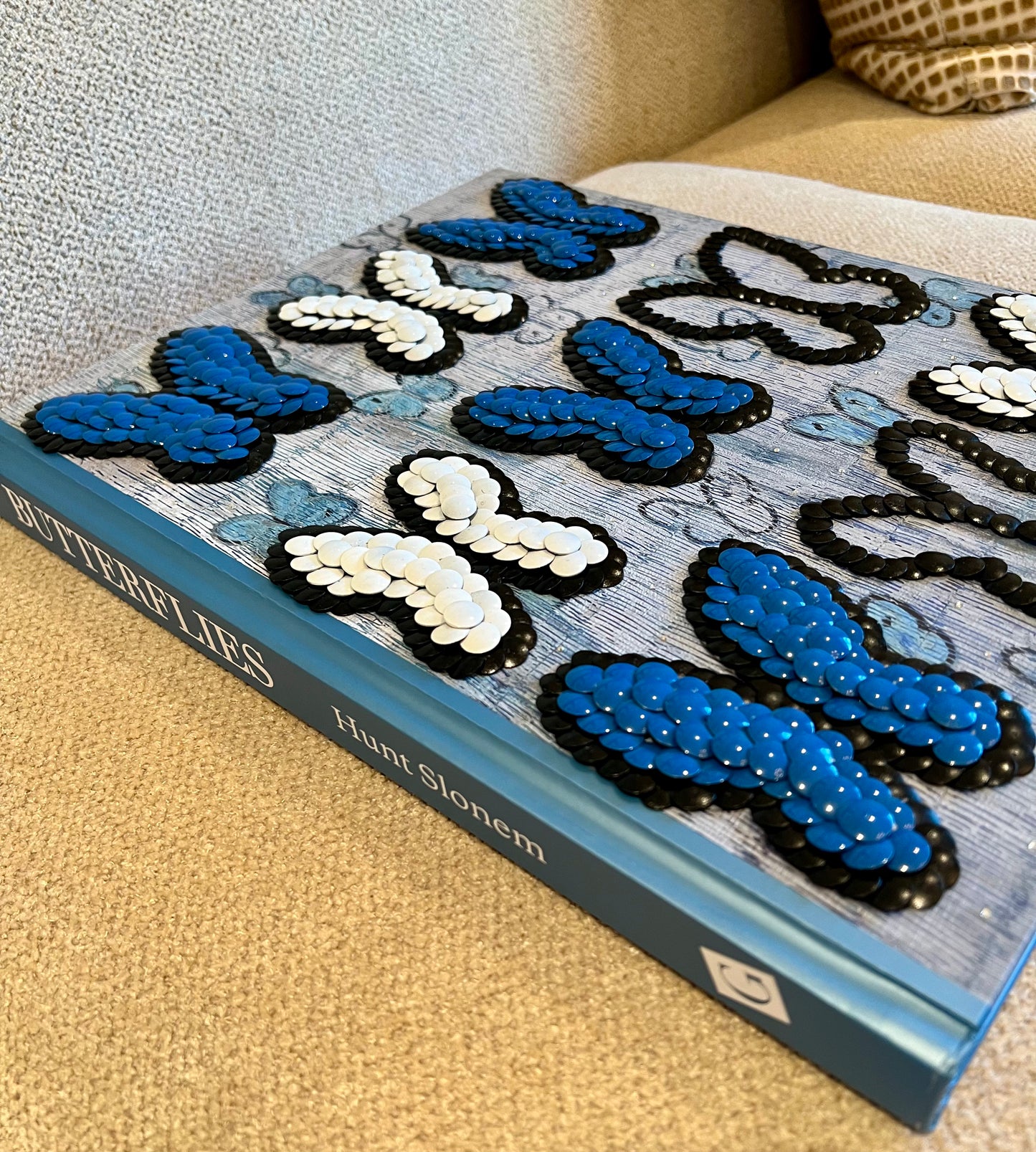 Butterflies Fluttering Studded Coffee Table Book