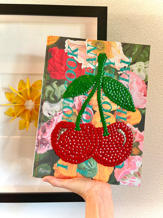 Cherries Studded Coffee Table Book