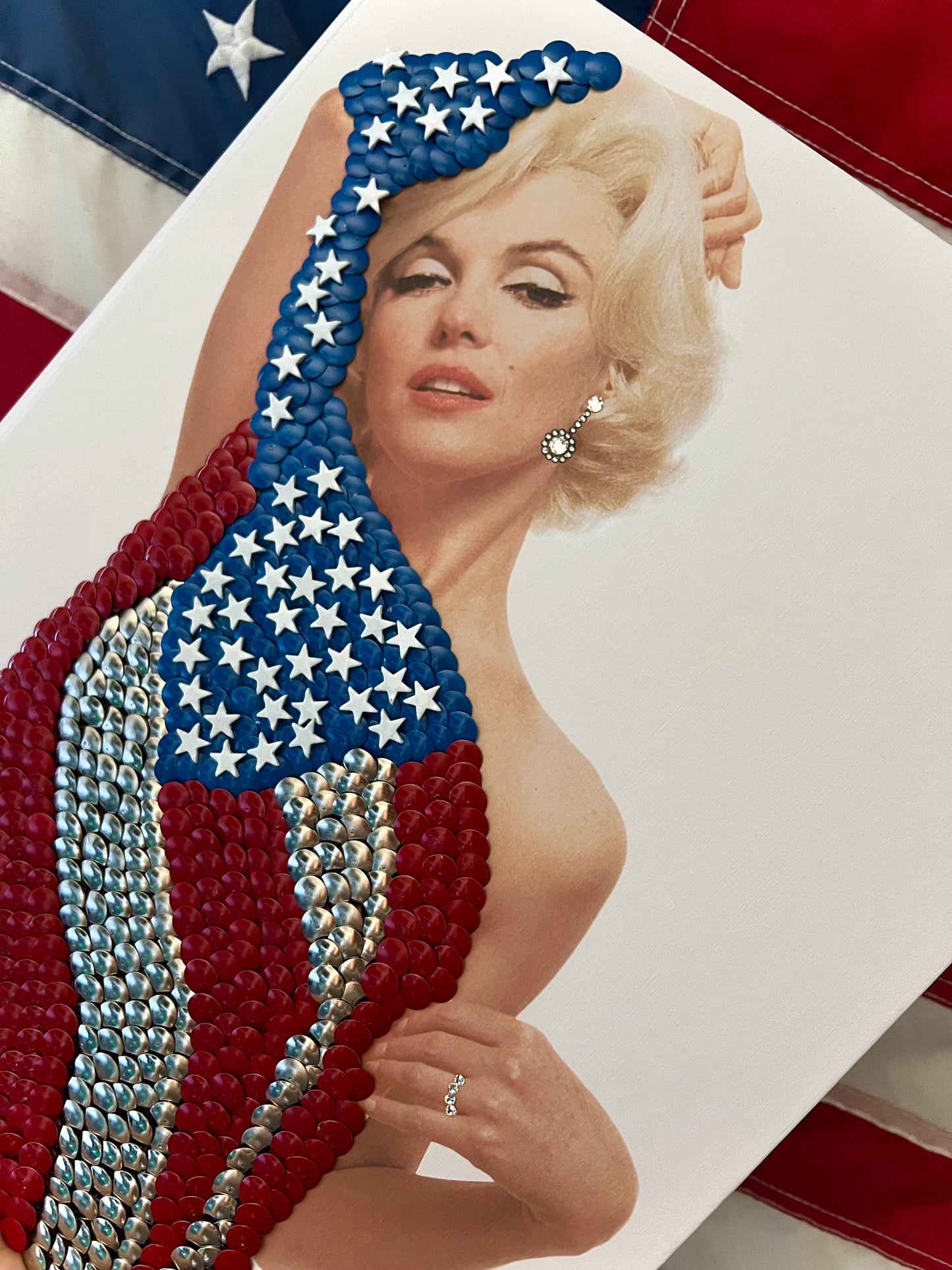 Star-Spangled Marilyn Studded Coffee Table Book