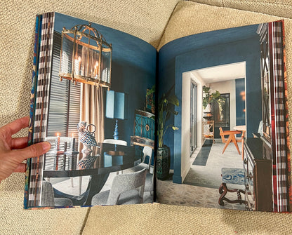 Blue Cockatoo Bird Studded Coffee Table Book