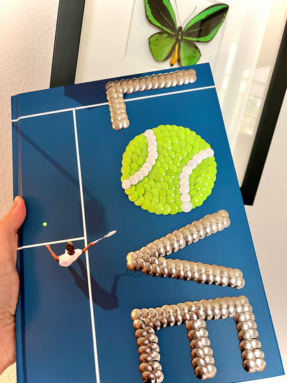 L🎾VE Tennis Pink Studded Coffee Table Book