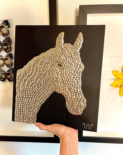 Horse Studded Coffee Table Book