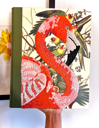 Pink Flamingo Studded Coffee Table Book