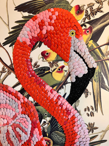 Pink Flamingo Studded Coffee Table Book