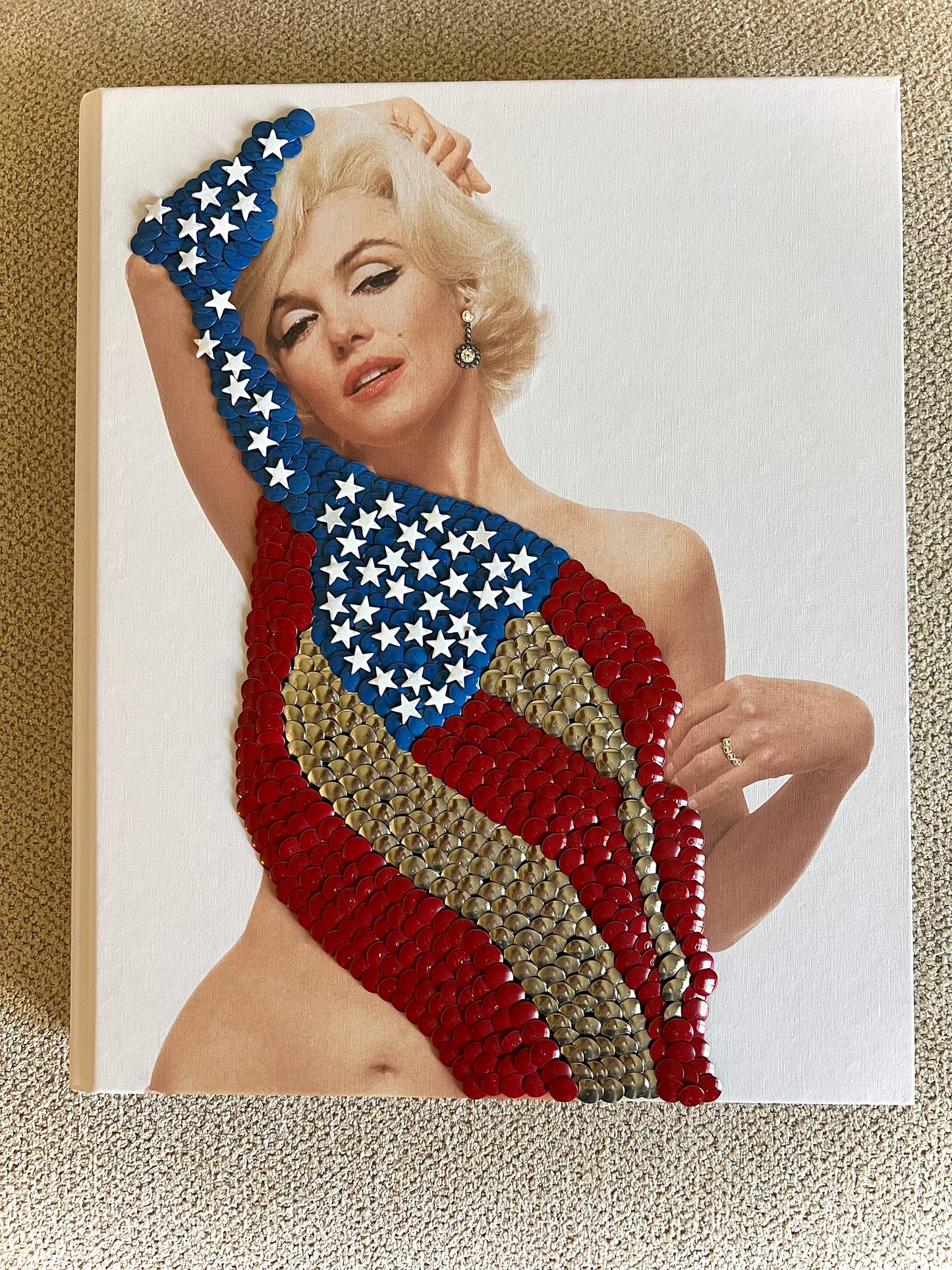 Star-Spangled Marilyn Studded Coffee Table Book