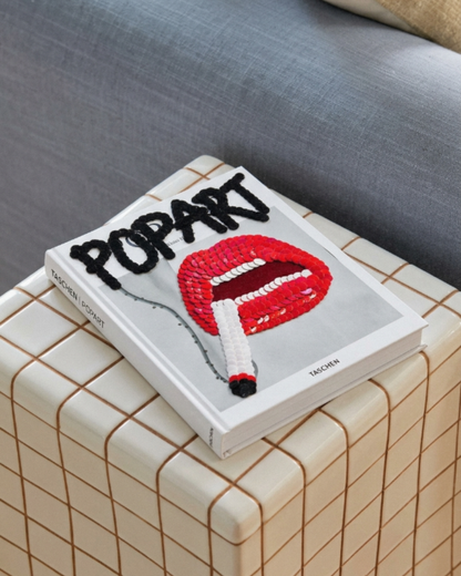Lips with Cigarette Studded Coffee Table Book