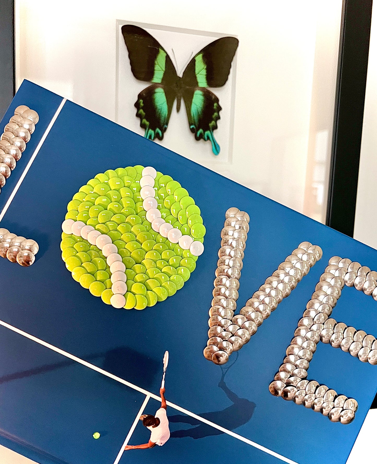 L🎾VE Tennis Pink Studded Coffee Table Book