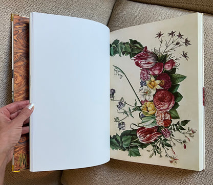 Iris Flower Studded Coffee Table Book