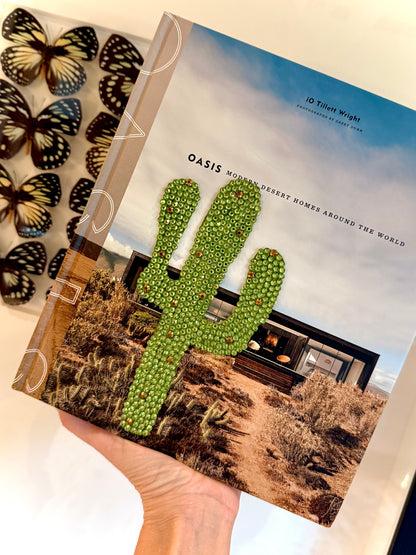 Cactus Crystal Embellished Tabletop Book