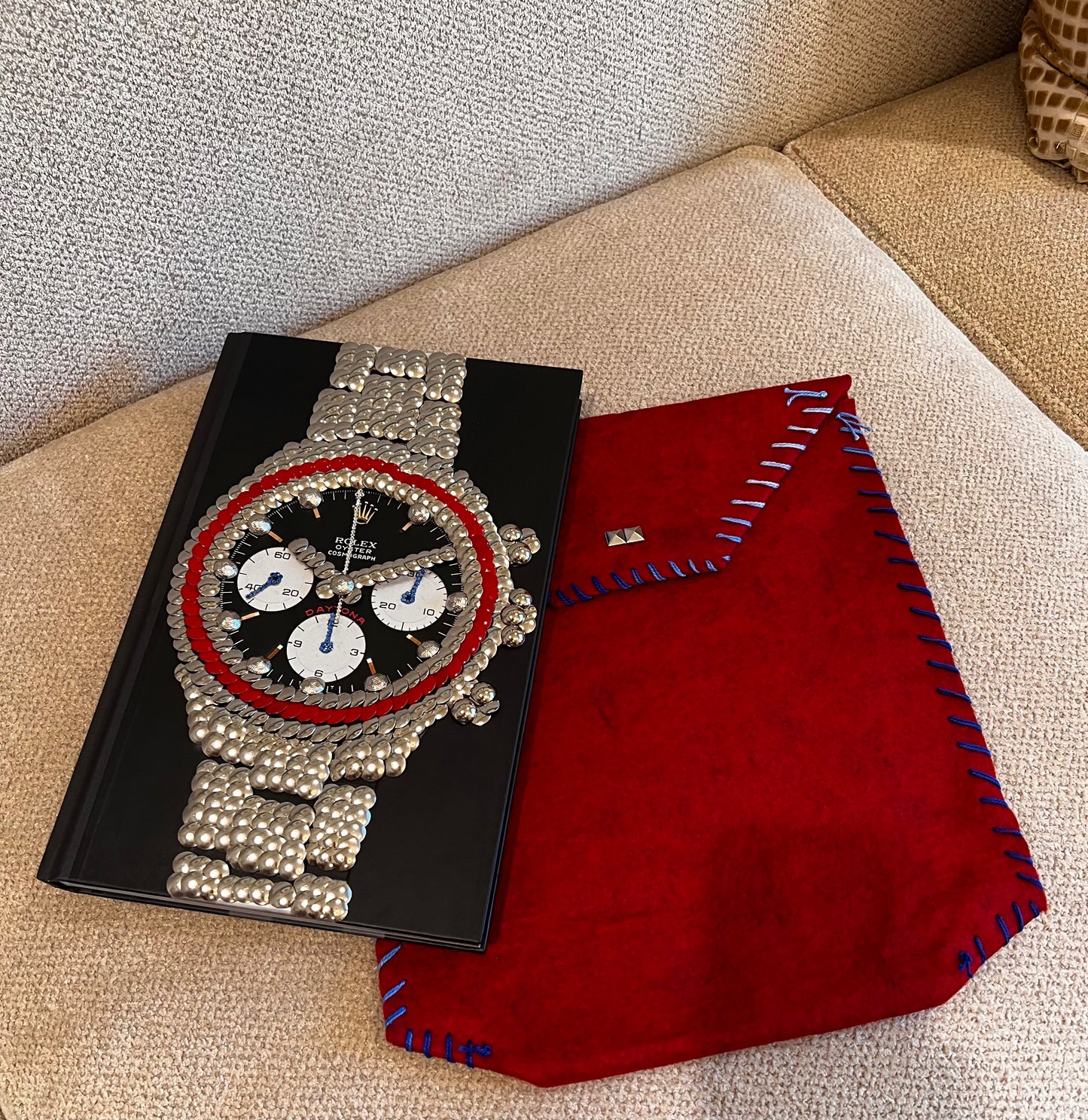 A Man and His Watch Studded Book