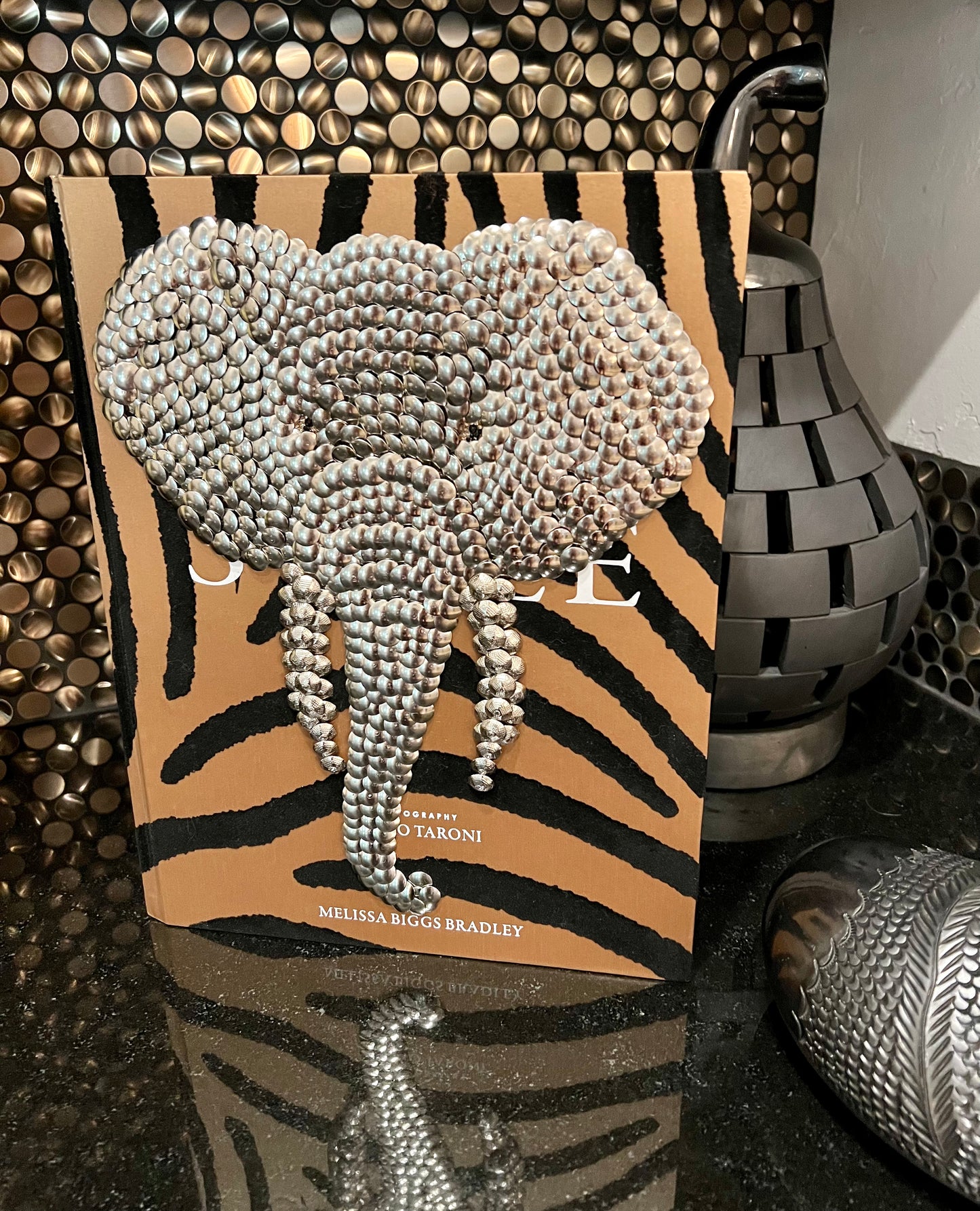 Elephant Studded Coffee Table Book