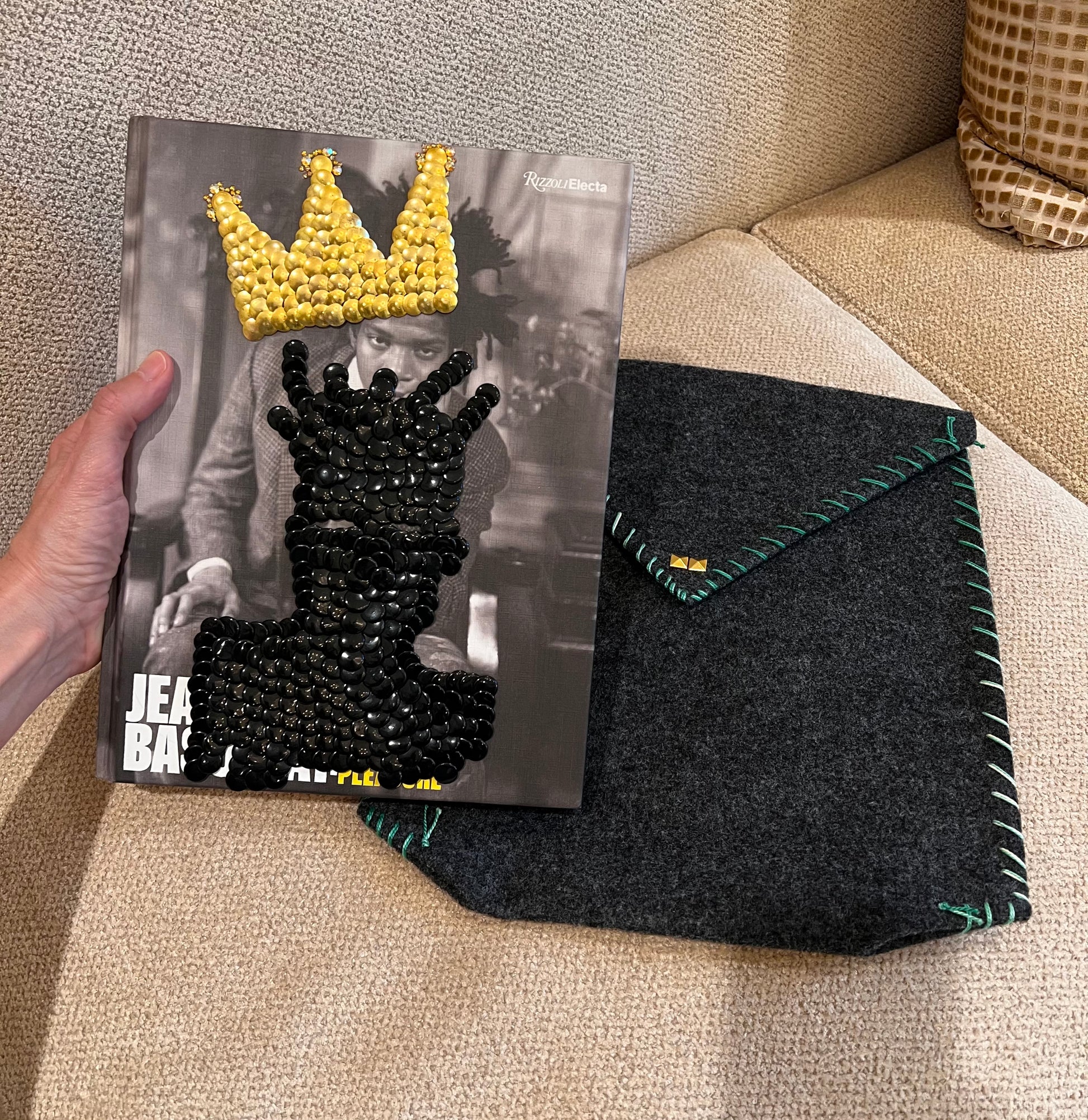 Basquiat Crown Studded Coffee Table Book