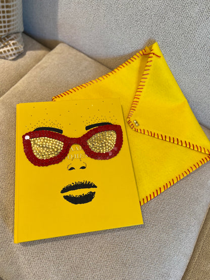 Red Sunglasses Studded Coffee Table Book