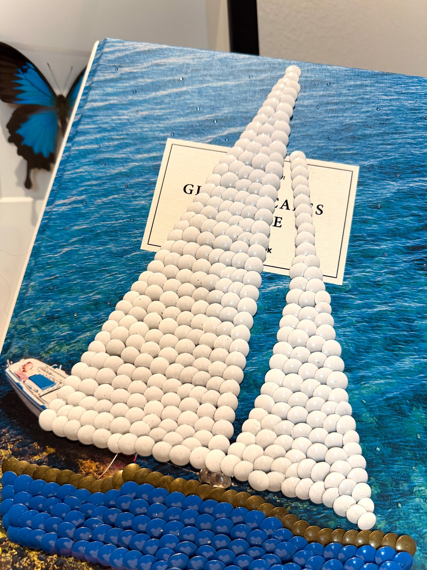 Sail Boat Studded Book
