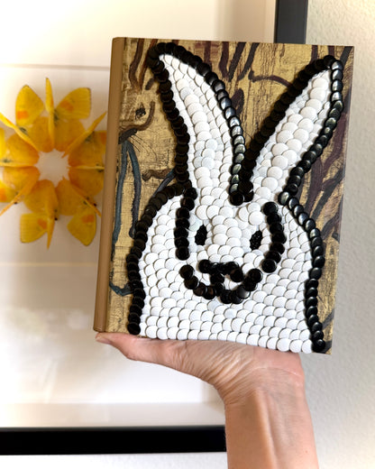 Little White Bunny Studded Coffee Table Book