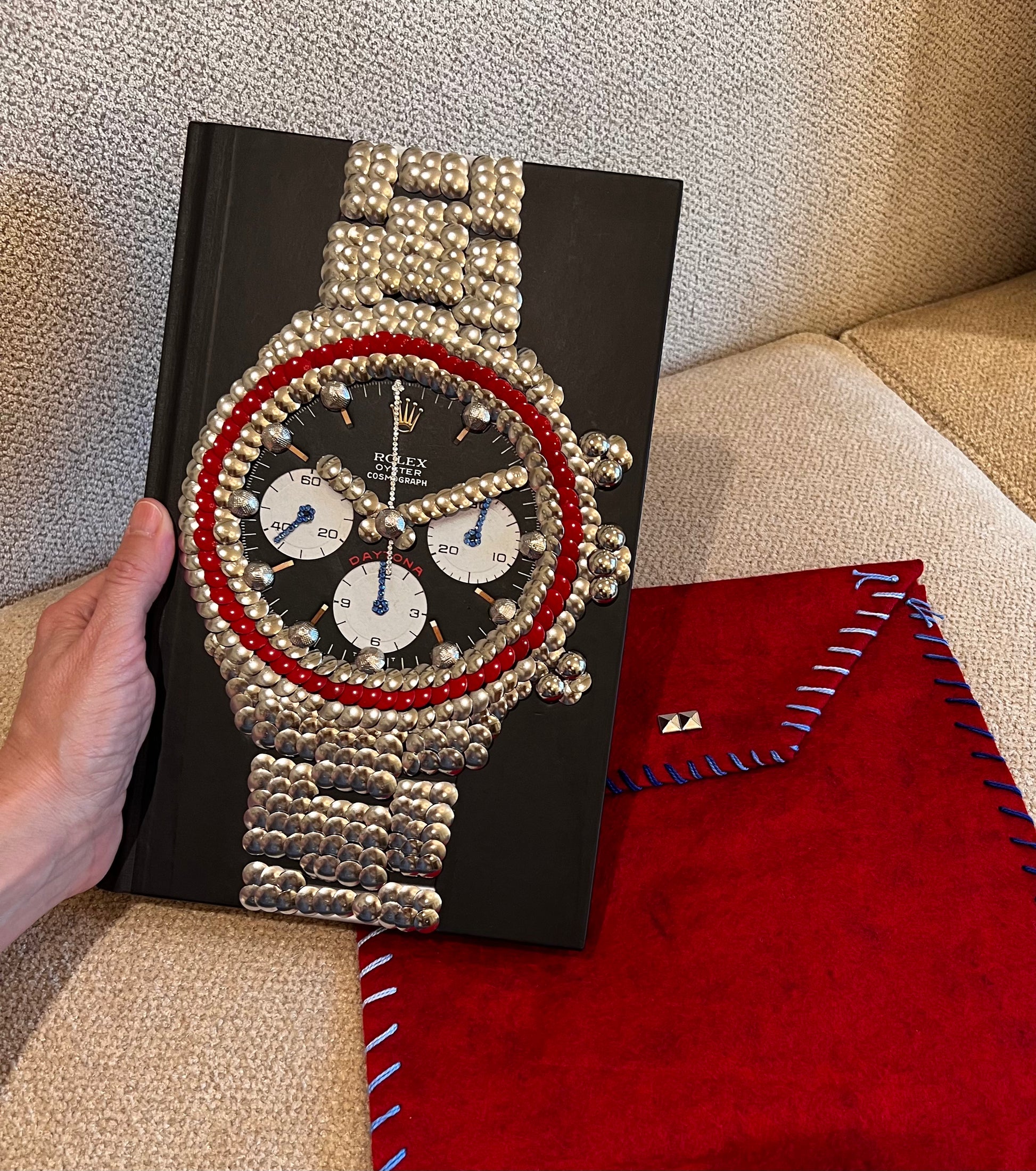 A Man and His Watch Studded Book