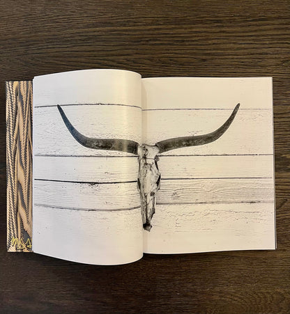 Longhorn Skull Studded Coffee Table Book