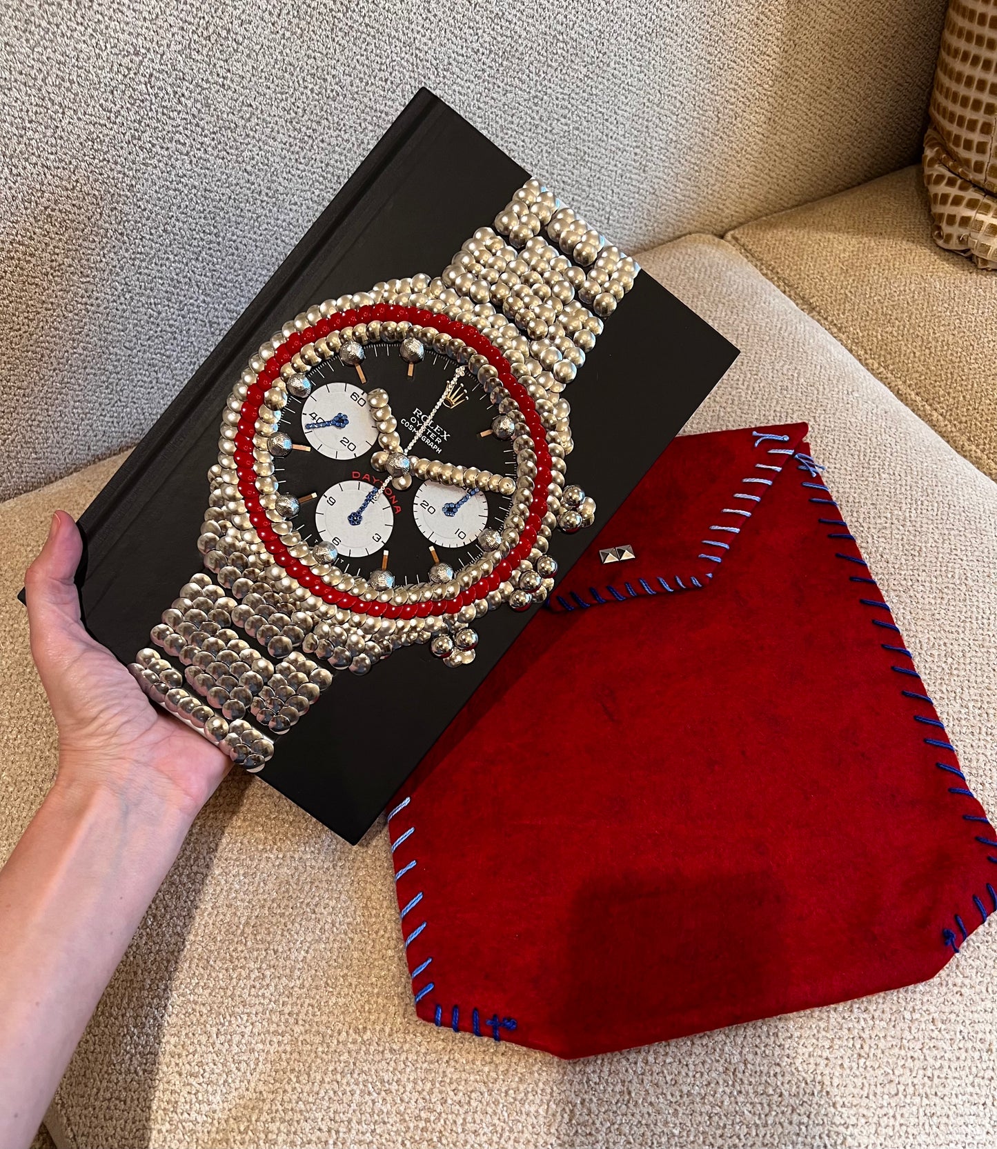 A Man and His Watch Studded Book