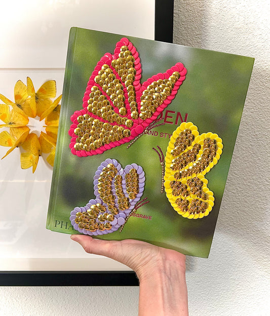 Little Colored Butterflies Studded Coffee Table Book