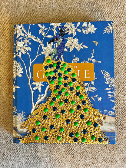 Peacock Studded Coffee Table Book