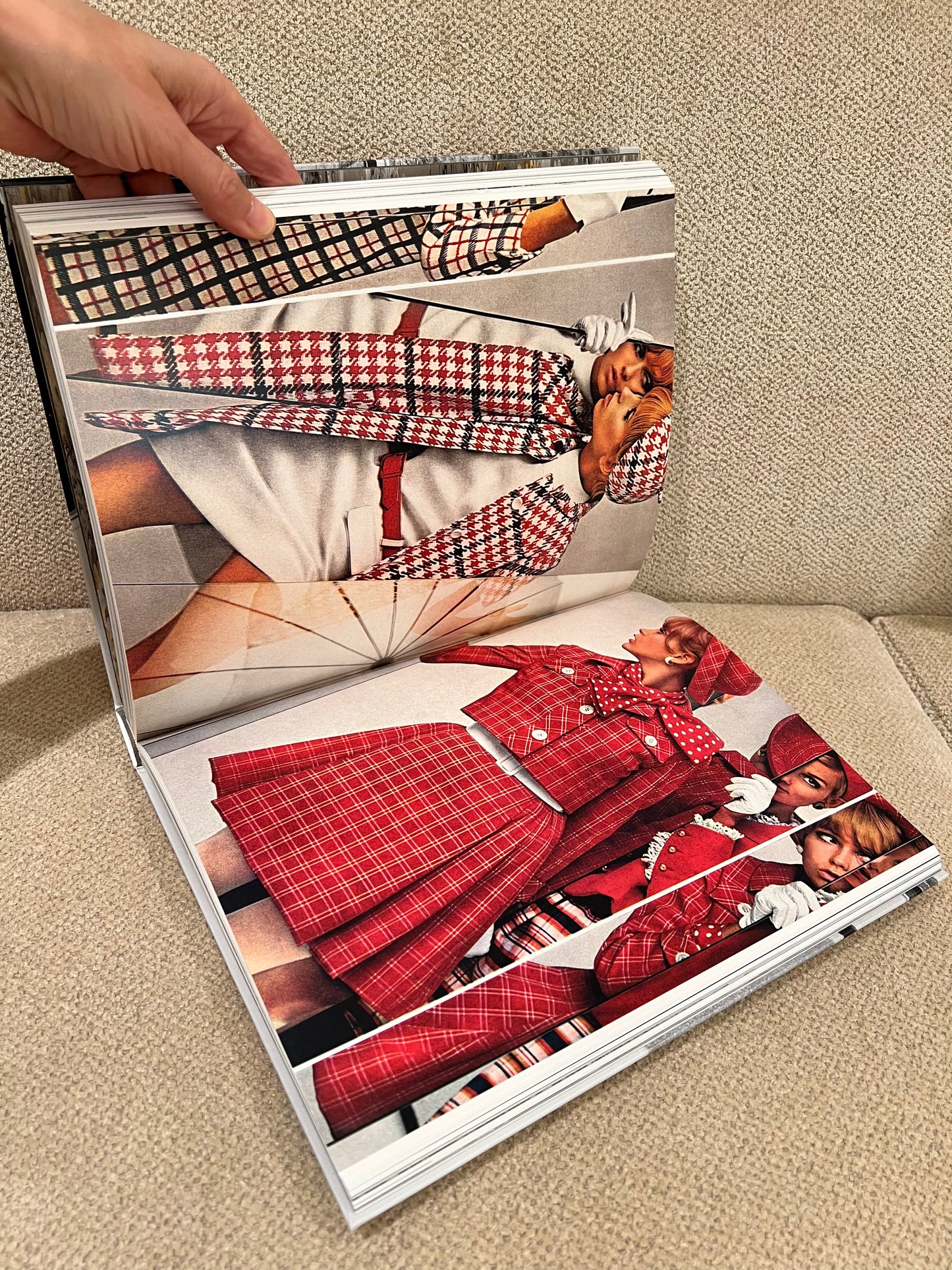 Red Lips with Pearls Studded Coffee Table Book