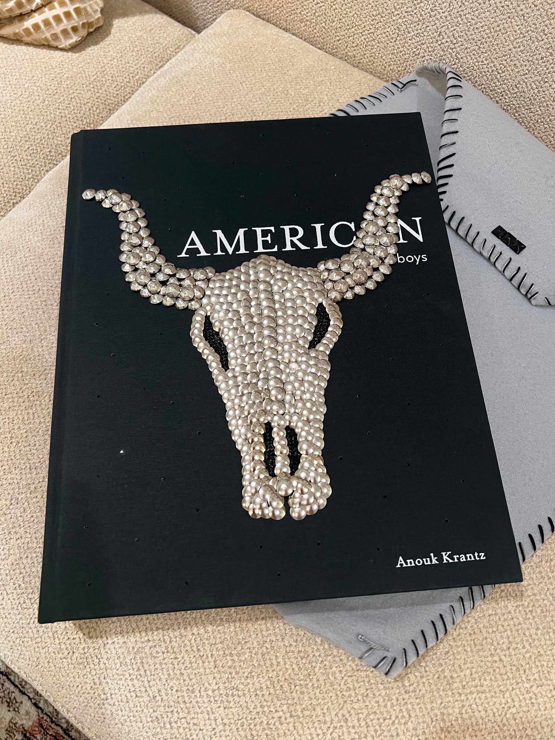 Longhorn Skull Studded Coffee Table Book