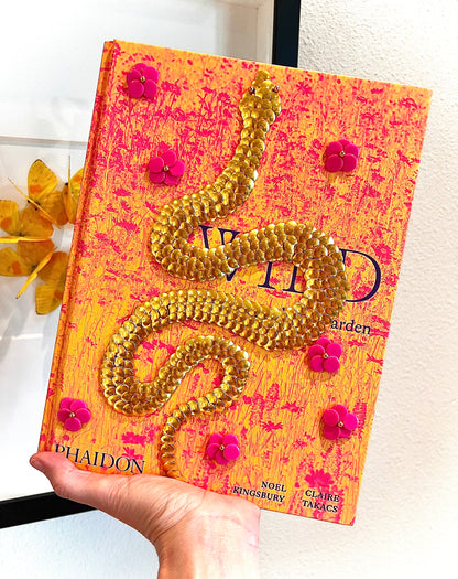 Gold Snake Studded Coffee Table Book