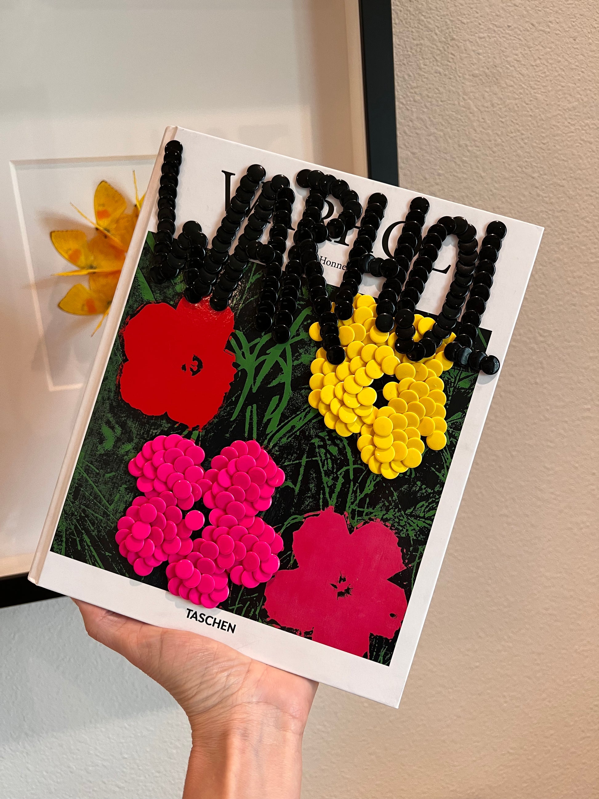 Warhol Flowers Studded Coffee Table Book