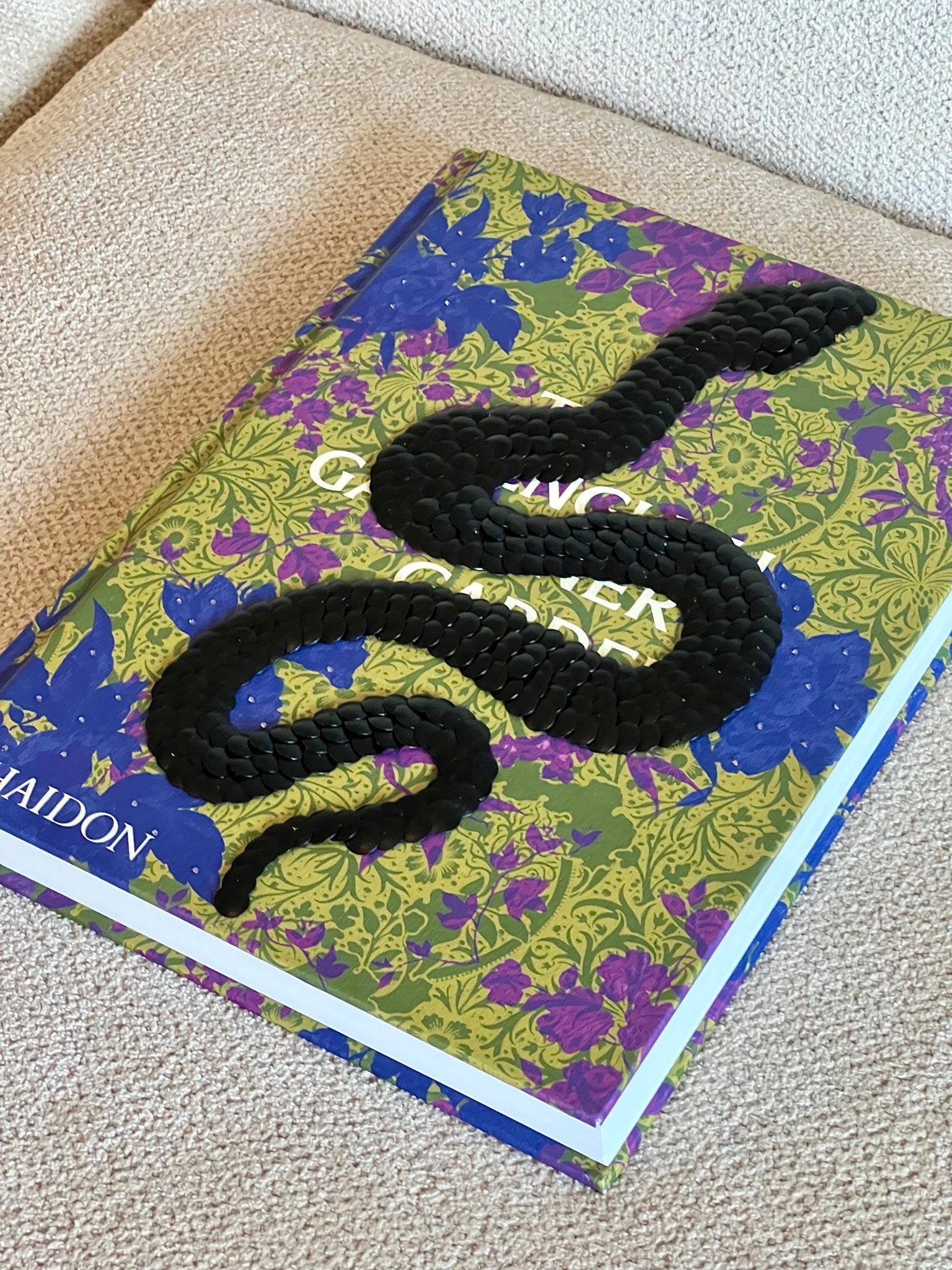 Black Snake Studded Coffee Table Book - Monica Santos Art