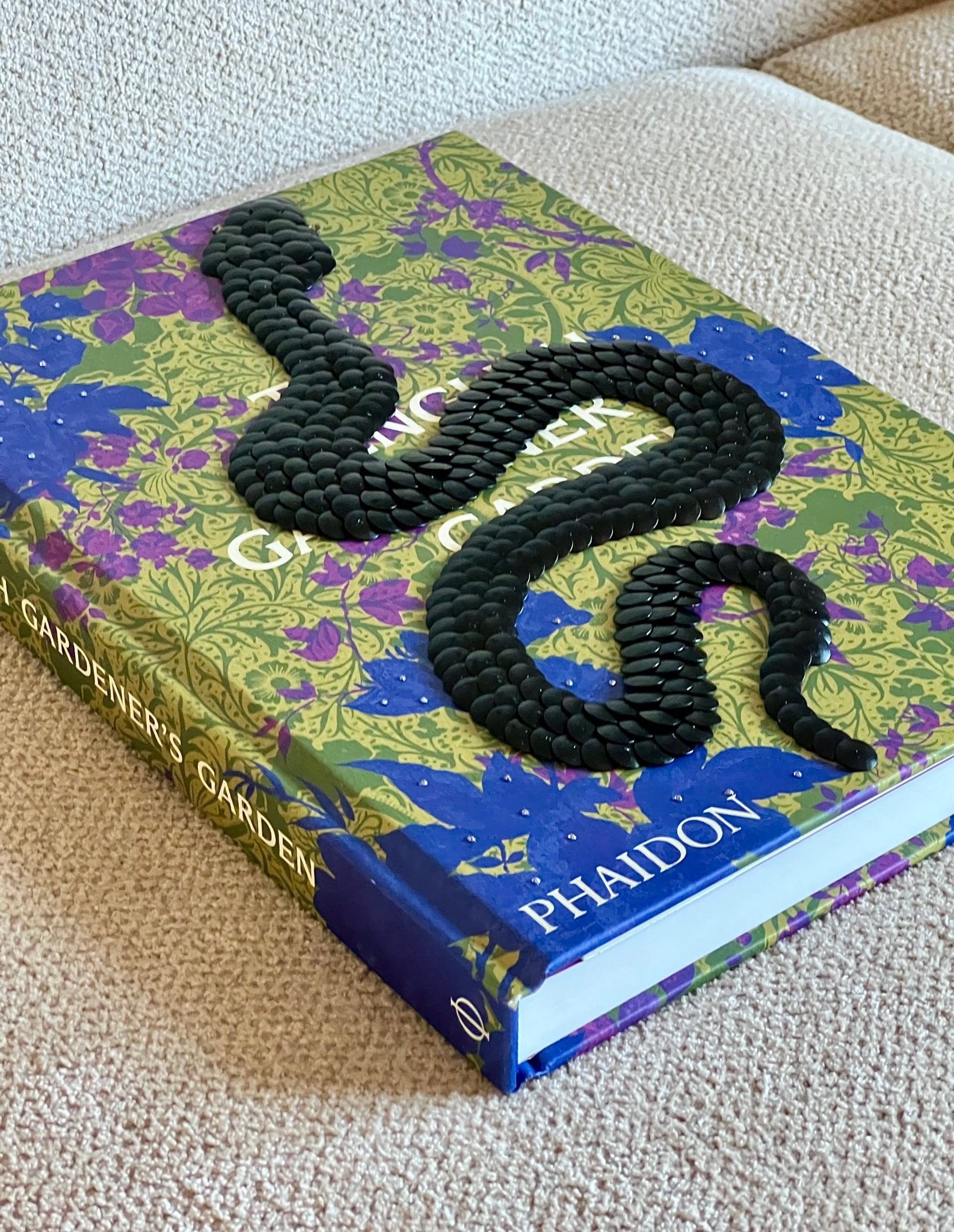 Black Snake Studded Coffee Table Book - Monica Santos Art