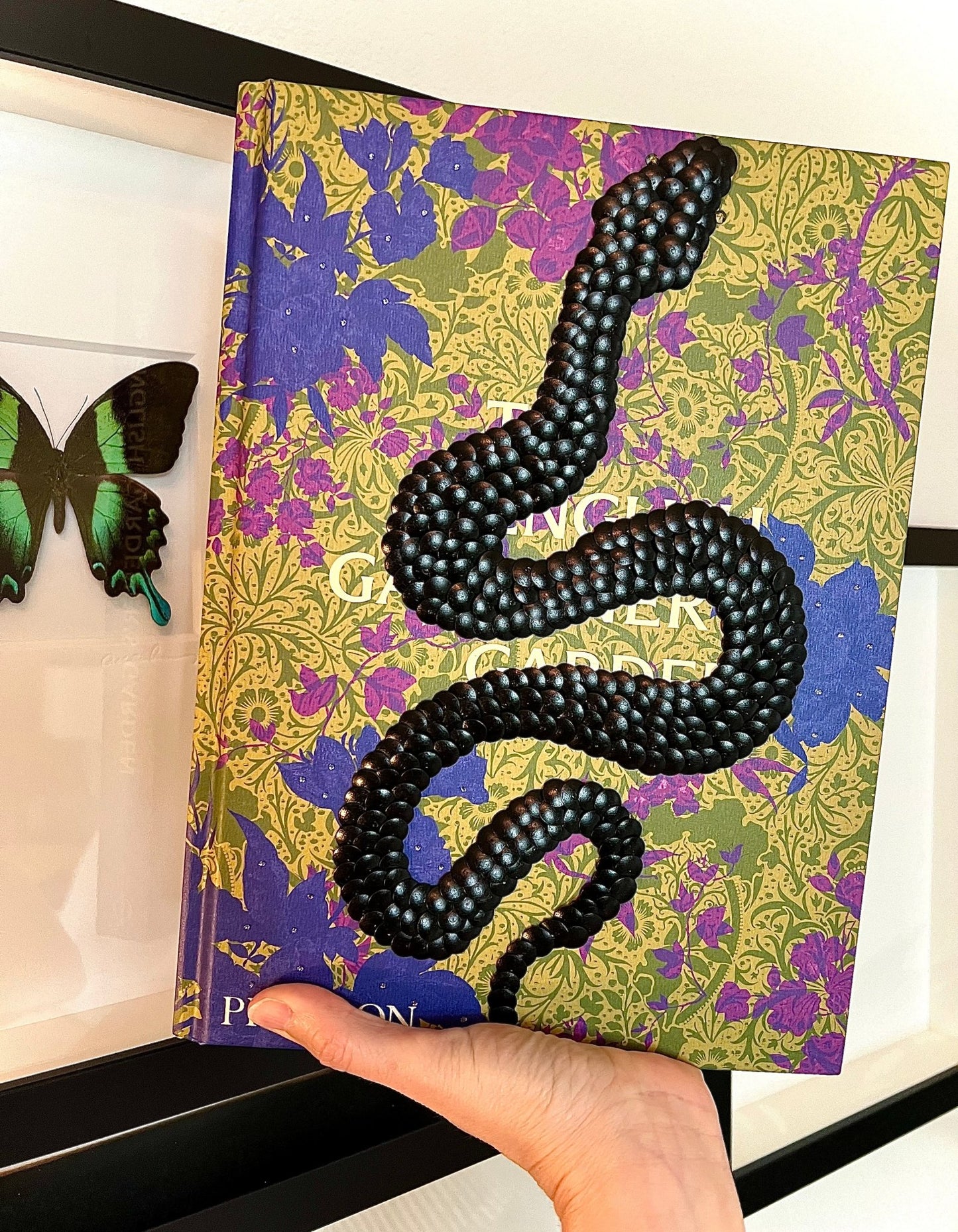 Black Snake Studded Coffee Table Book - Monica Santos Art