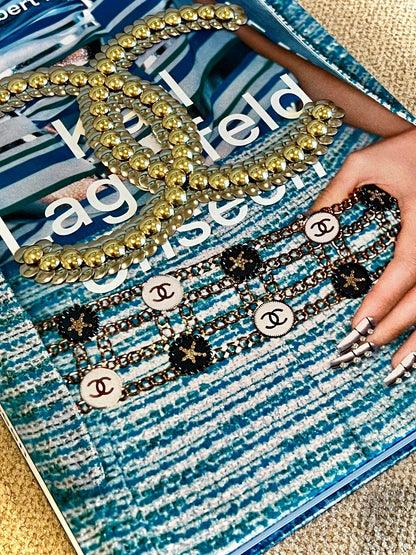 CC Chanel Studded Coffee Table Book - Monica Santos Art