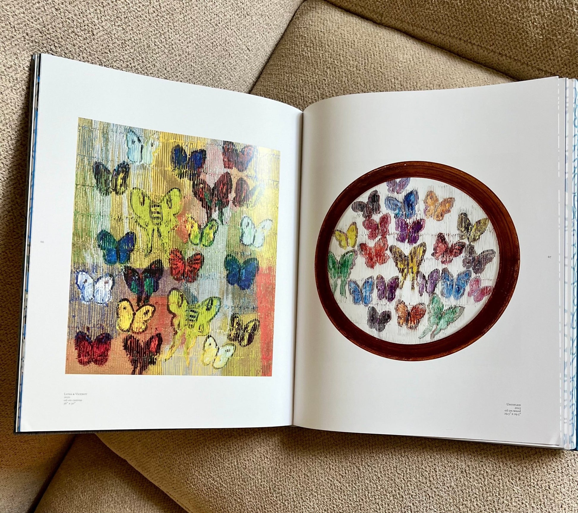 Gold Fluttering Butterflies Studded Coffee Table Book - Monica Santos Art