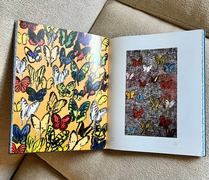 Gold Fluttering Butterflies Studded Coffee Table Book - Monica Santos Art