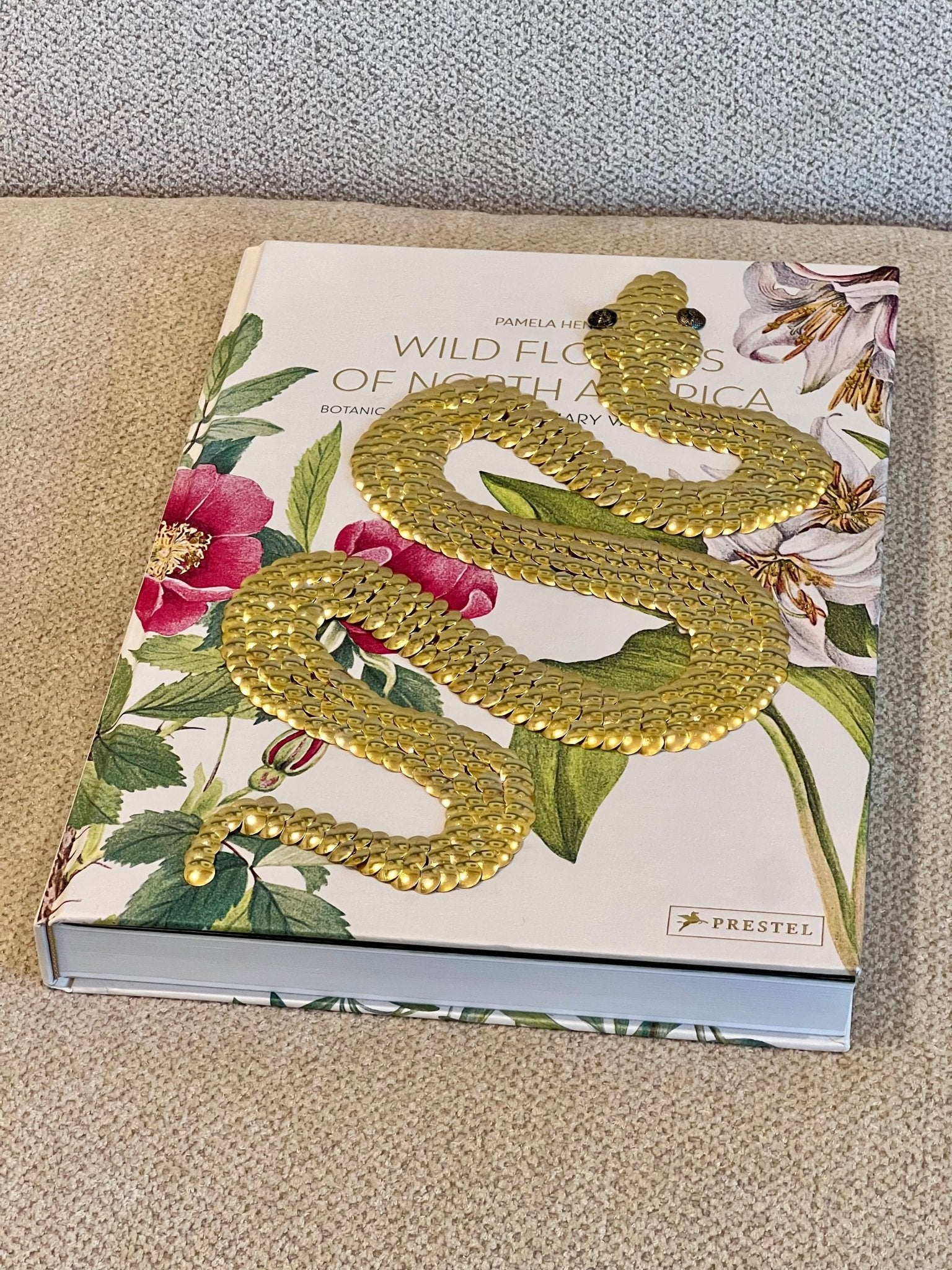 Gold Snake Studded Coffee Table Book - Monica Santos Art