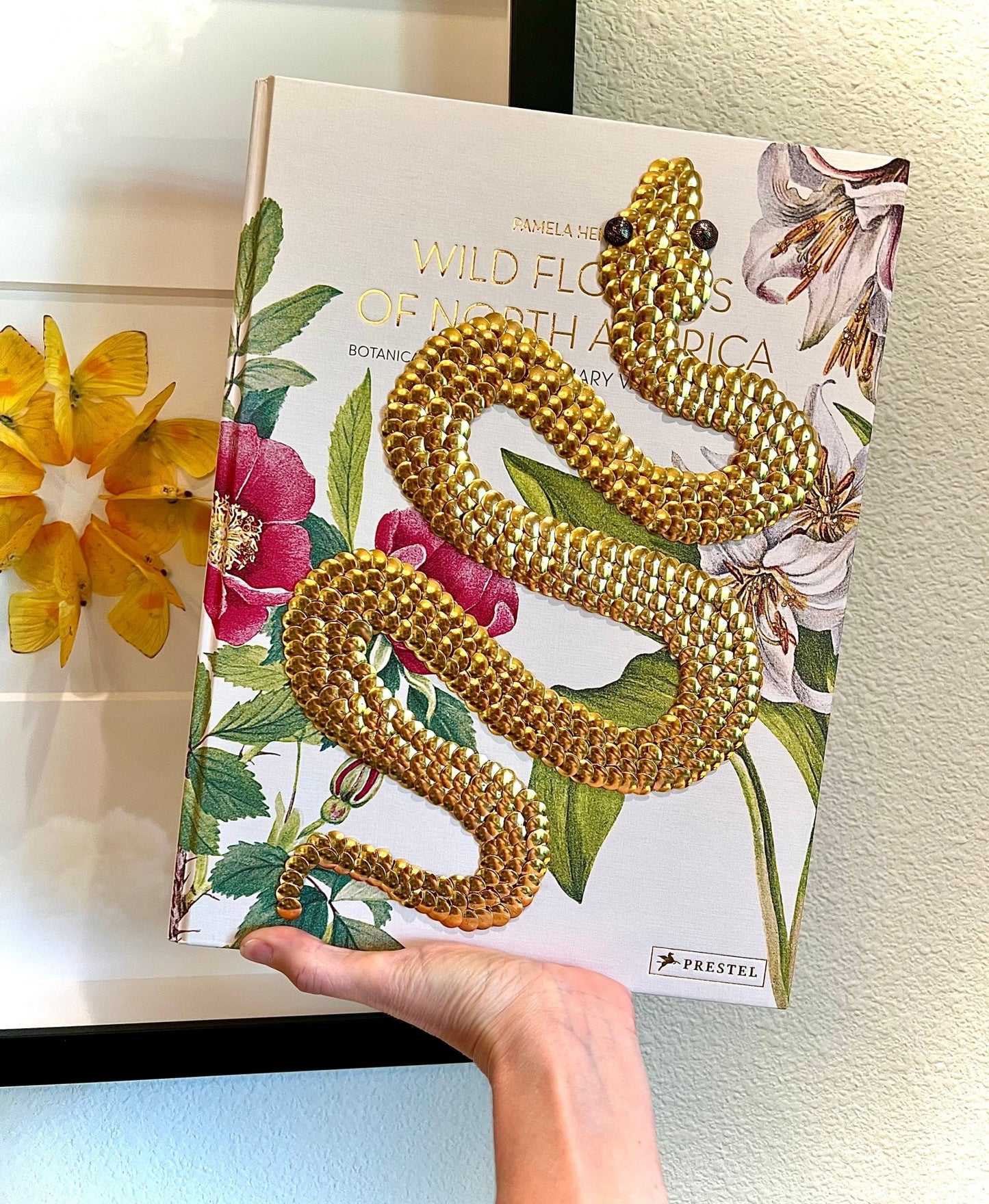 Gold Snake Studded Coffee Table Book - Monica Santos Art