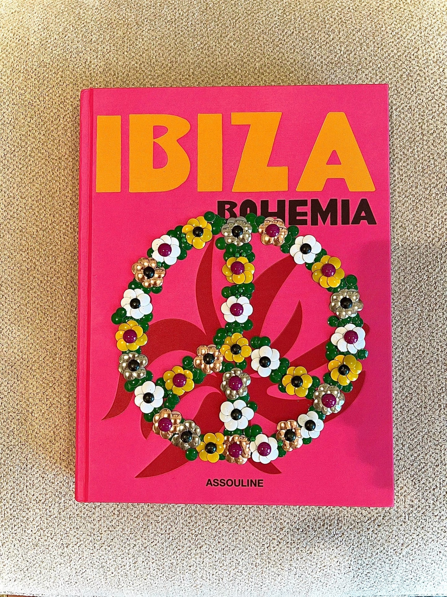 IBIZA Peace & Love Studded Coffee Table Book - Monica Santos Art