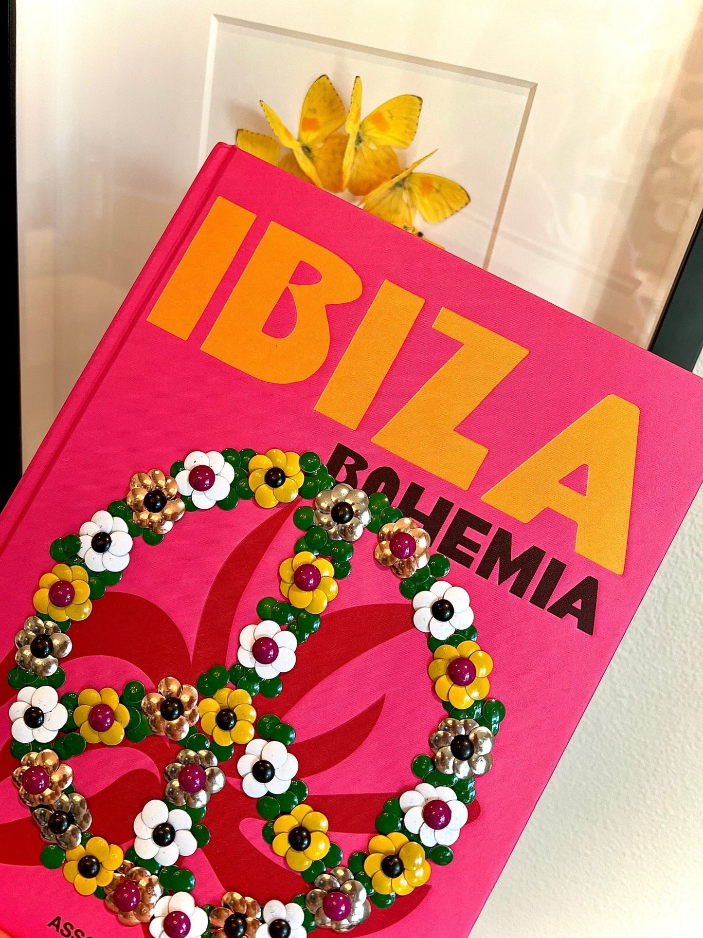 IBIZA Peace & Love Studded Coffee Table Book - Monica Santos Art