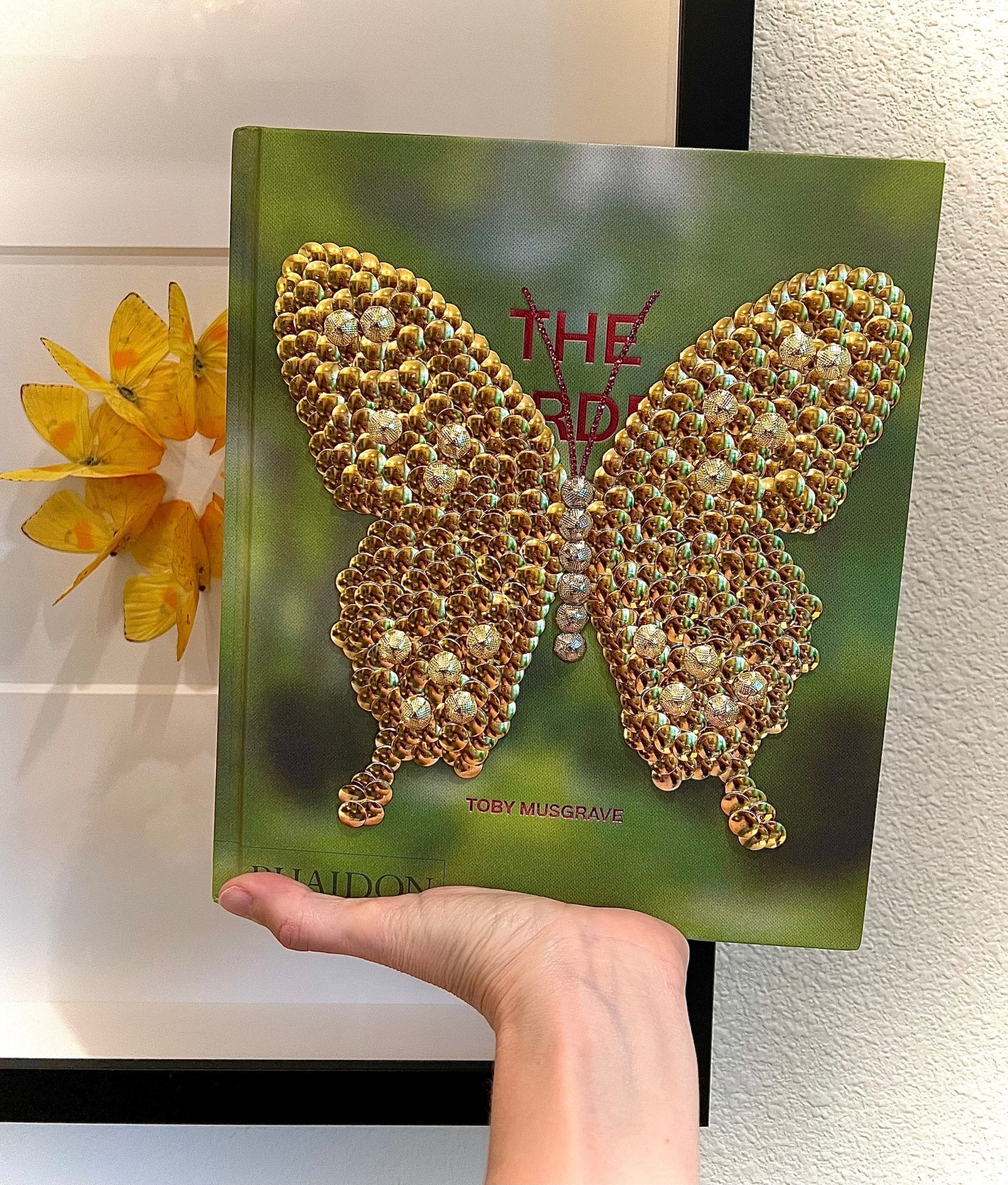 Little Gold Butterfly Studded Coffee Table Book - Monica Santos Art