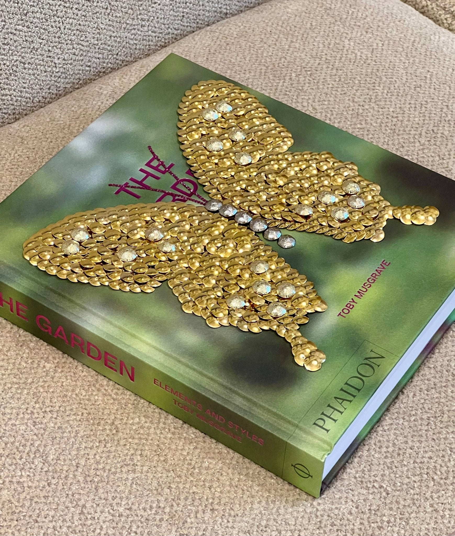 Little Gold Butterfly Studded Coffee Table Book - Monica Santos Art