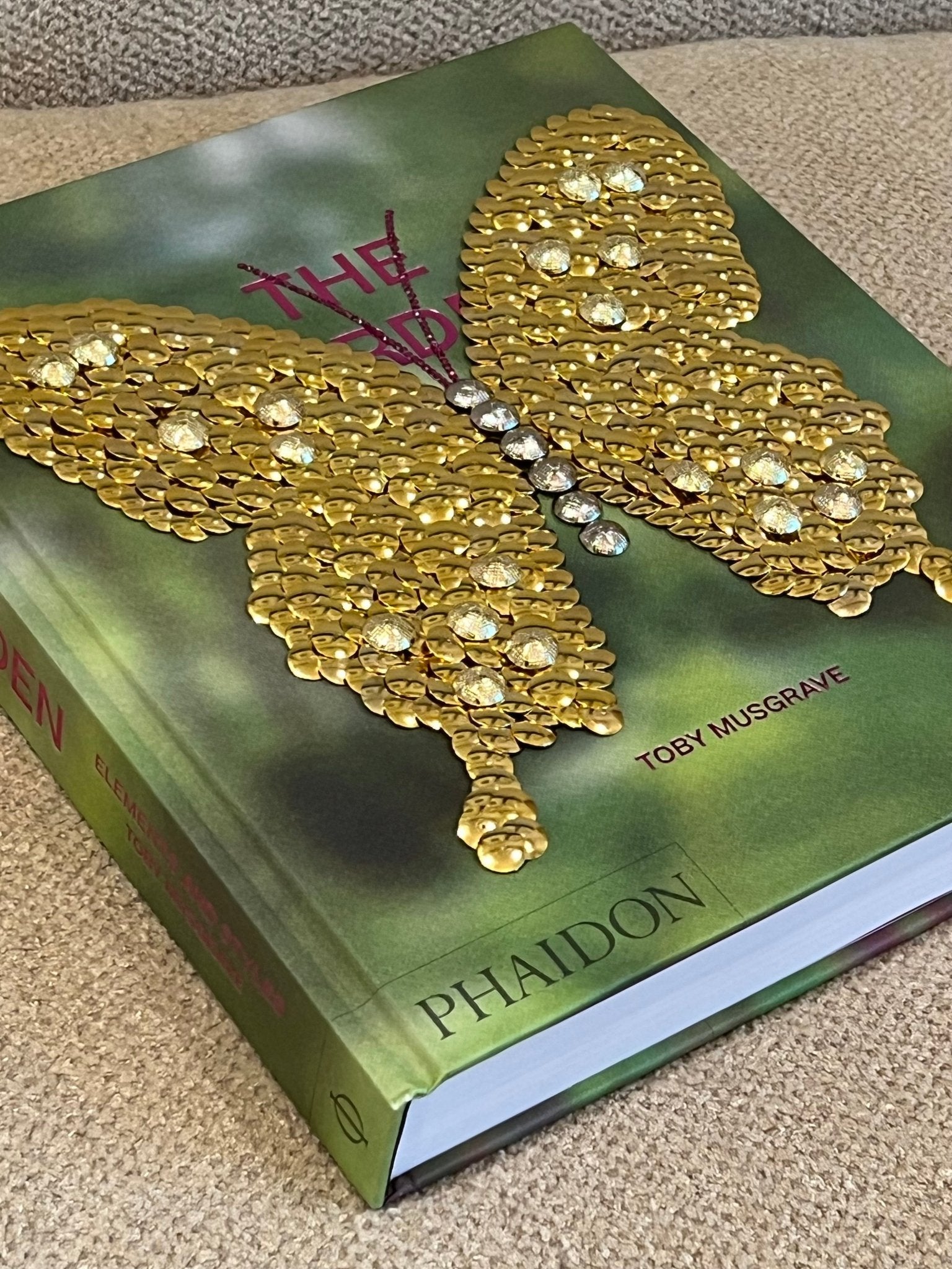 Little Gold Butterfly Studded Coffee Table Book - Monica Santos Art