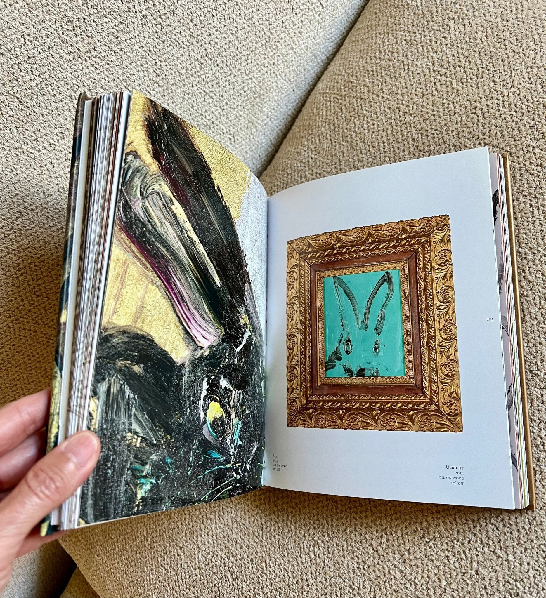 Little Green Bunny Studded Book - Monica Santos Art