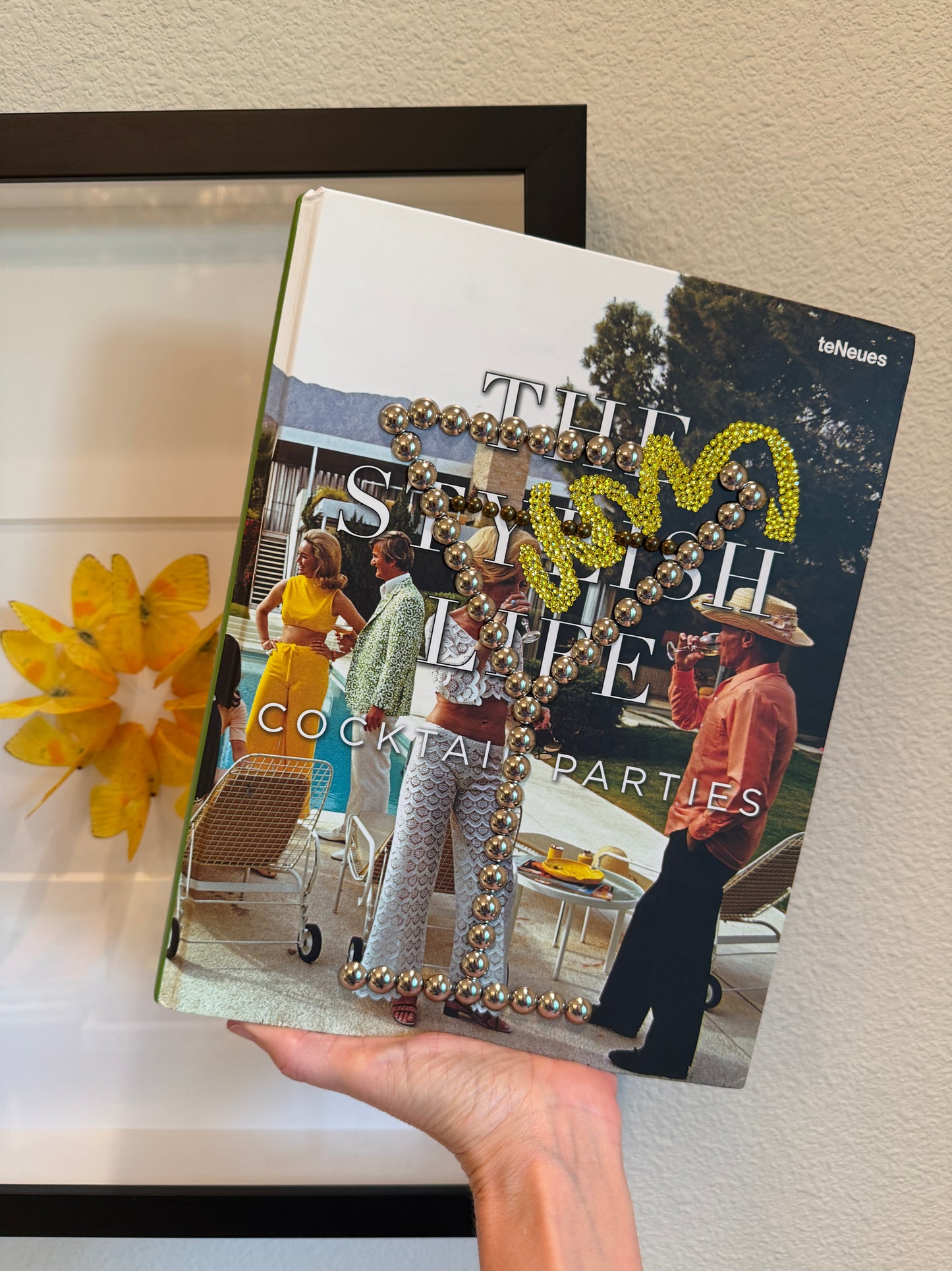 Luxury decorative book with crystal and stud detailing